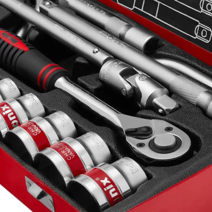 طقم بوكس 24 قطعة حديد 1/2 من RONIX