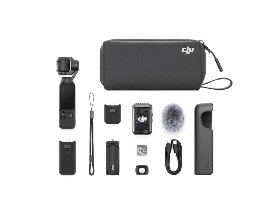 كاميرا وجيمبال DJI Osmo Pocket 3 Creator Combo بحساس 1 بوصة ودقة 4K للمبدعين