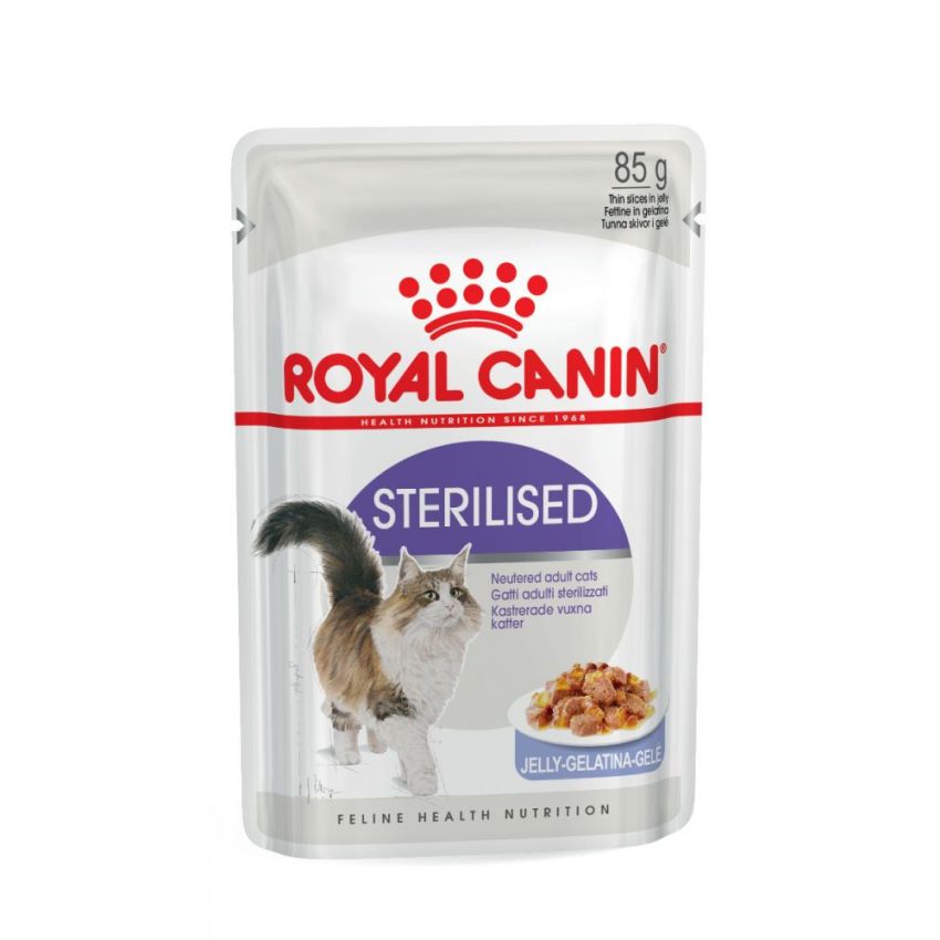 ROYAL Sterilized Cat Wet Food Jelly, 12 x 85g