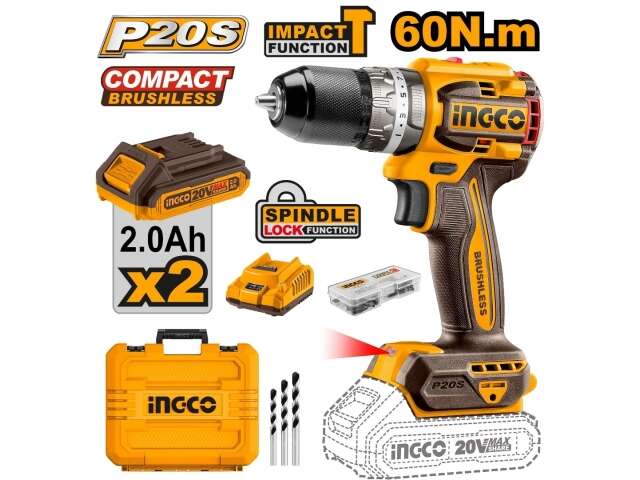 20 volt charging drill without charcoal with Inco hammer