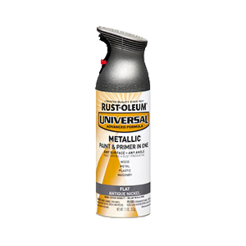 دهان رش يونيفيرسال لمسة معدنية لون نيكل لامع من Rust-Oleum