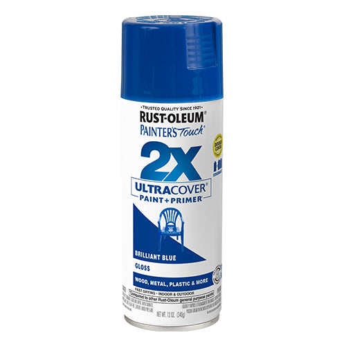 دهان رش 2X أزرق لامع لمسة نهائية فائقة من RUST-OLEUM