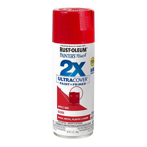 دهان رش 2X التغطية الفائقة أحمر تفاحي لامع من RUST-OLEUM
