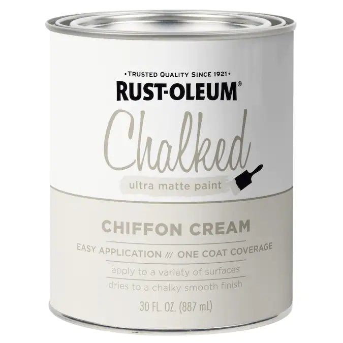 علبة دهان الترا مط (مطفي جاف) كريمي للأثاث سعة 30 أونصة من Rust-Oleum