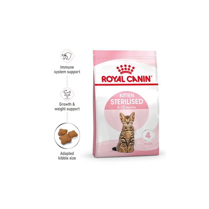 طعام جاف للقطط المعقّمة 6-12 شهراً 2كغ من ROYAL