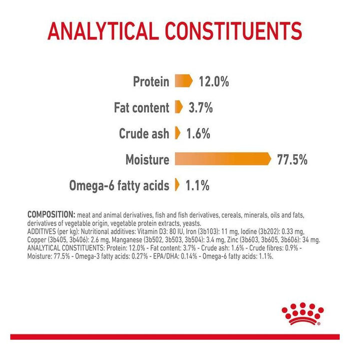 طعام للقطط للعناية بالشعر والبشرة، 12×85غ من ROYAL