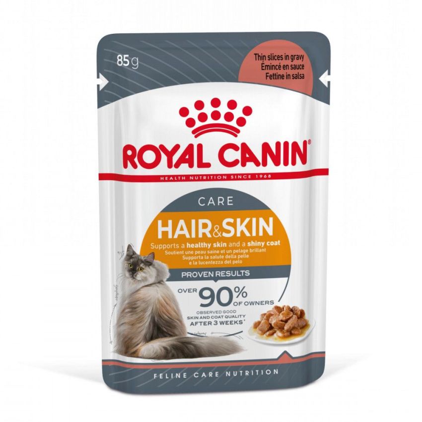 ROYAL Hair & Skin Care Cat Food, 12 x 85g