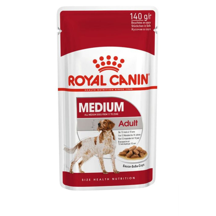 ROYAL Medium Gravy Wet Food for Dogs, 10 x 140g