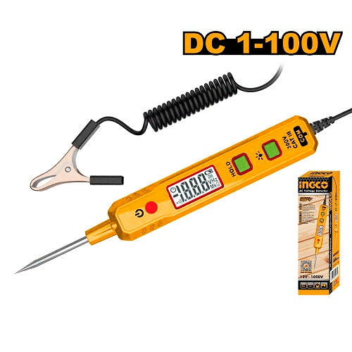 مفك فحص فيوزات سيارة INGCO DC 1-100 فولت بطول 2700 مم مع شاشة رقمية مريحة من INGCO