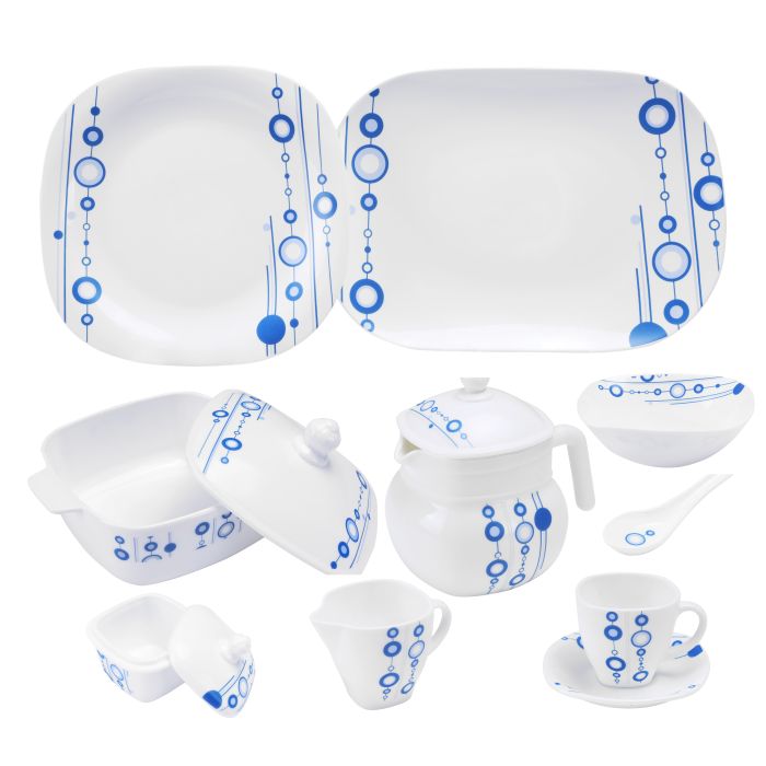Royalford RF9760 97-Piece Opal Porcelain Dinner Set — جعفر شوب