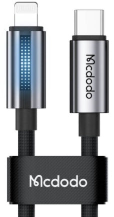 كابل USB-C إلى Lightning بطول 1.2 متر وقدرة 36 واط مع شحن سريع وتصميم متين من Mcdodo
