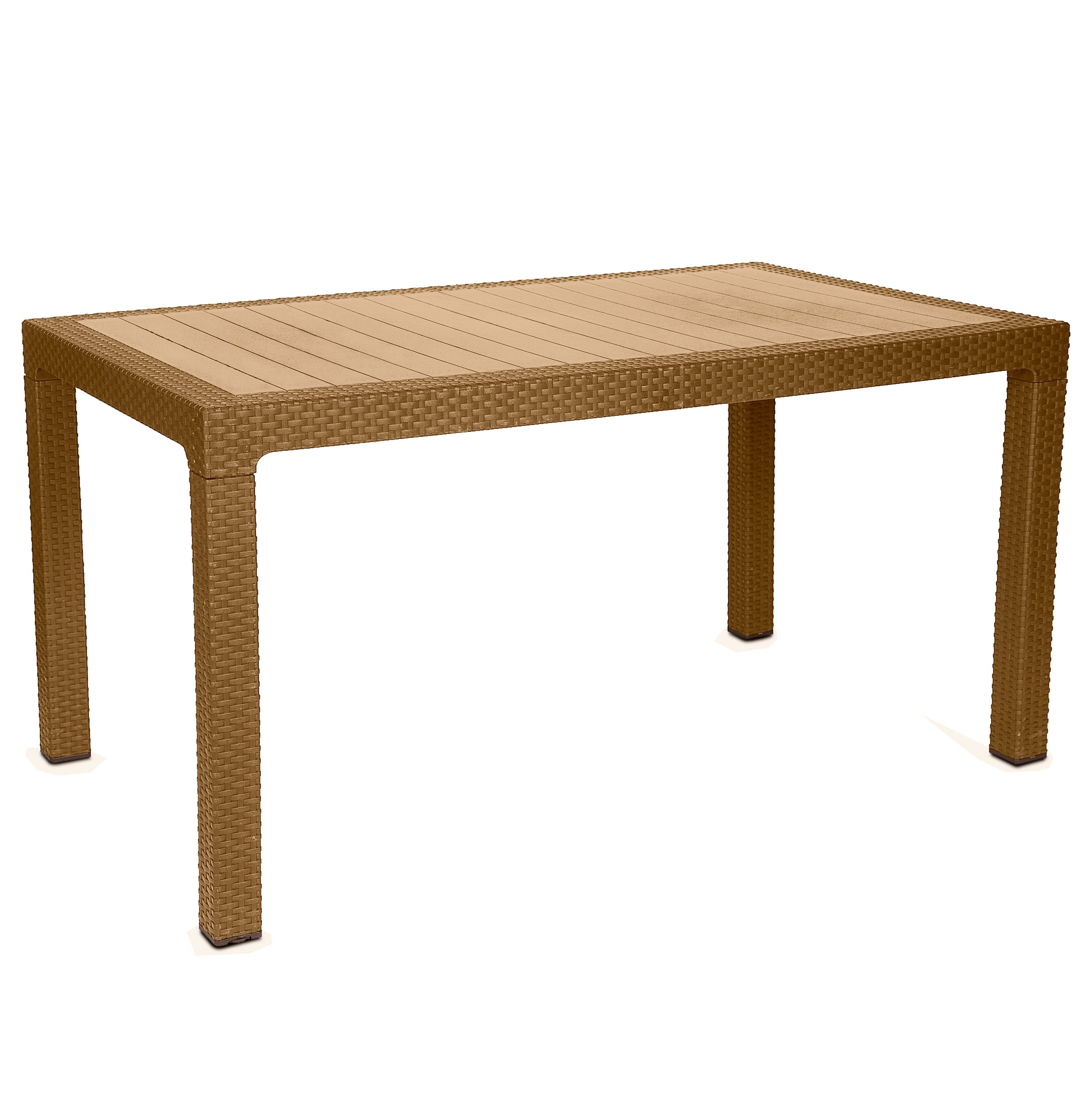 Samba Plastic Rectangular Rattan Table - Indoor & Outdoor Use Samba Plastic Rectangular Rattan Table - Indoor & Outdoor Use