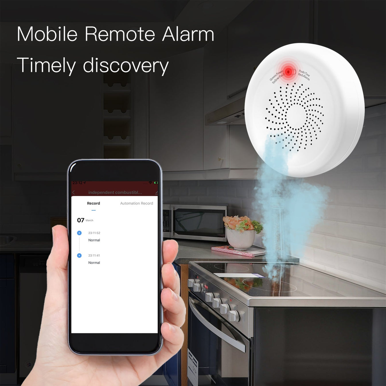 جهاز كشف تسرب الغاز الذكي - ZigBee جهاز كشف تسرب الغاز الذكي - ZigBee