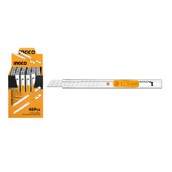 مشرط انكو صغير 150 ملم مقبض ستانلس ستيل قفل تلقائي