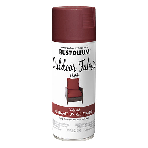 دهان رش للأقمشة الخارجية لون أحمر ناري (هوت ريد) سعة 12 أونصة من Rust-Oleum