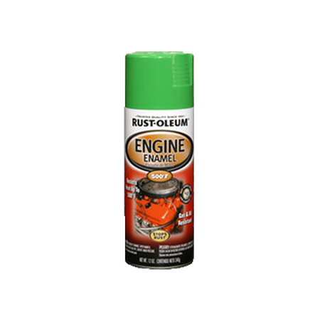 دهان رش موتور أخضر 12 أونصة مقاوم للحرارة RUST-OLEUM