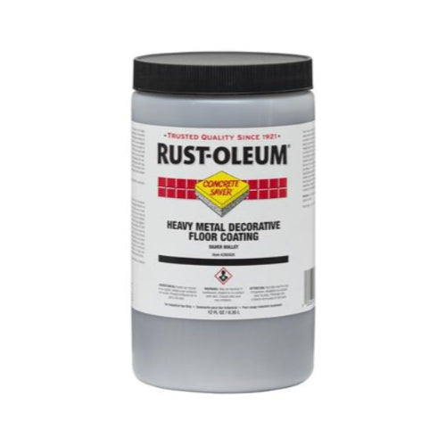 طلاء ايبوكسي أرضيات عالي اللمعان هيفي ميتال سعة 1 جالون من Rust-Oleum