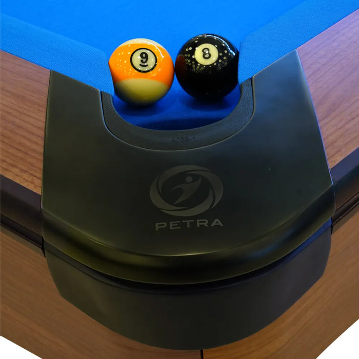 طاولة بلياردو 9-قدم Petra Gold Crown برخام طبيعي وقماش MG 700 عالي الجودة