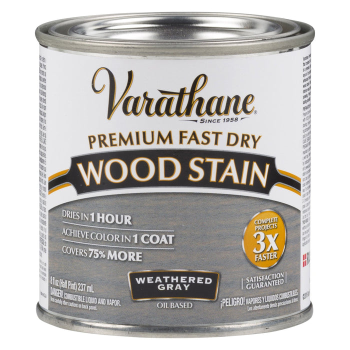 صبغة خشب سريعة الجفاف فاراثين (Varathane) لون رمادي سعة 1/4 ليتر من Rust-Oleum