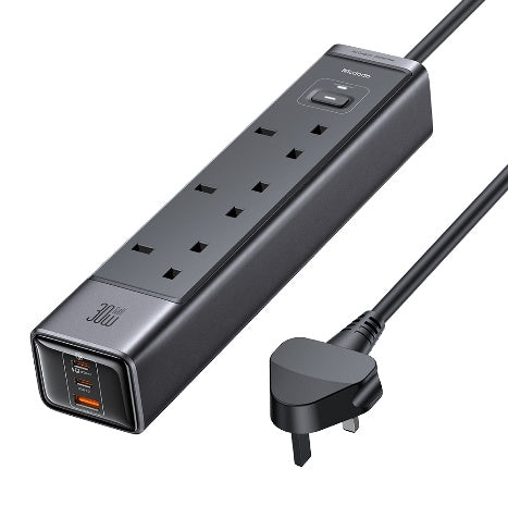 موزع طاقة حماية من الطفرة 30 واط 6 في 1 مع 2 منفذ USB-C وسرعة شحن 33 واط من Mcdodo