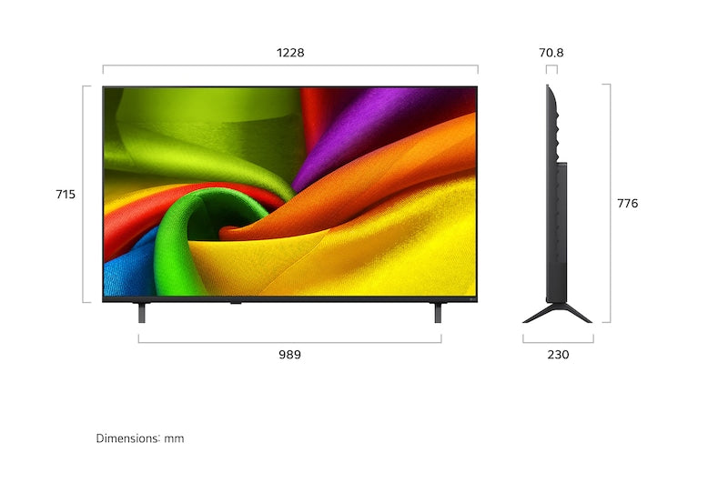 تلفزيون LG NANO 4K UHD AI NU84 Smart TV 2026 الذكي مقاس55 بوصة