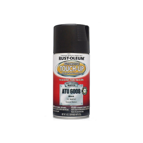 دهان رش أسود 8 أونصة أكريليك فاخر للسيارات RUST-OLEUM