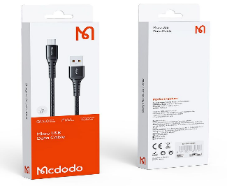 كابل مايكرو USB بطول 1م لنقل سريع ودعم شحن الأجهزة بجودة عالية من Mcdodo
