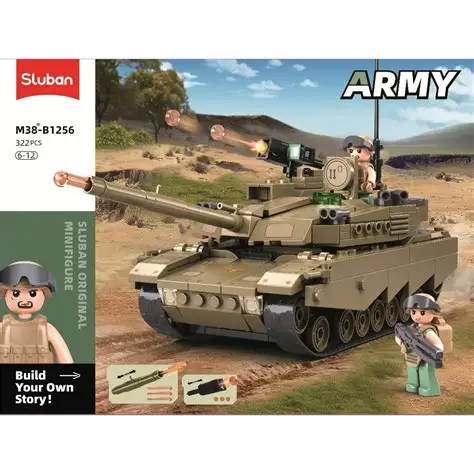 لعبة تركيب دبابة ARMY-OEF-M1XS 314 قطعة من Sluban