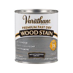 صبغة خشب سريعة الجفاف فاراثين (Varathane) لون رمادي كربوني سعة 1/4 ليتر من Rust-Oleum