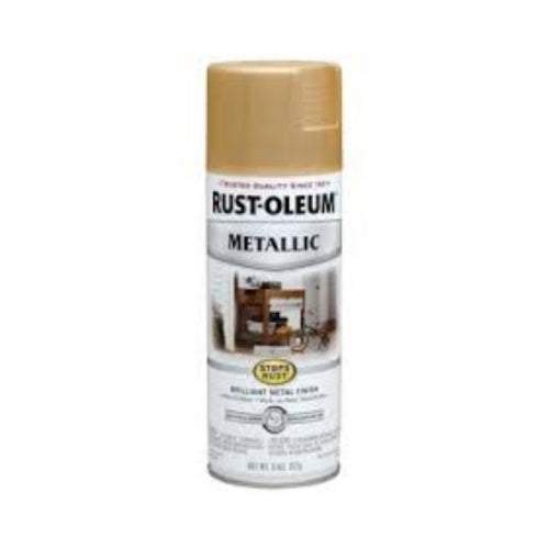 دهان رش ميتاليك معدني ذهبي مطفي للخشب والمعدن من Rust-Oleum