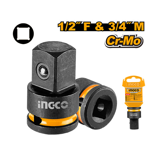 أدبتر بوكس 1/2" الى 3/4" IMPACT مصنوع من الكروم موليبدينوم لتحمل أعلى من INGCO