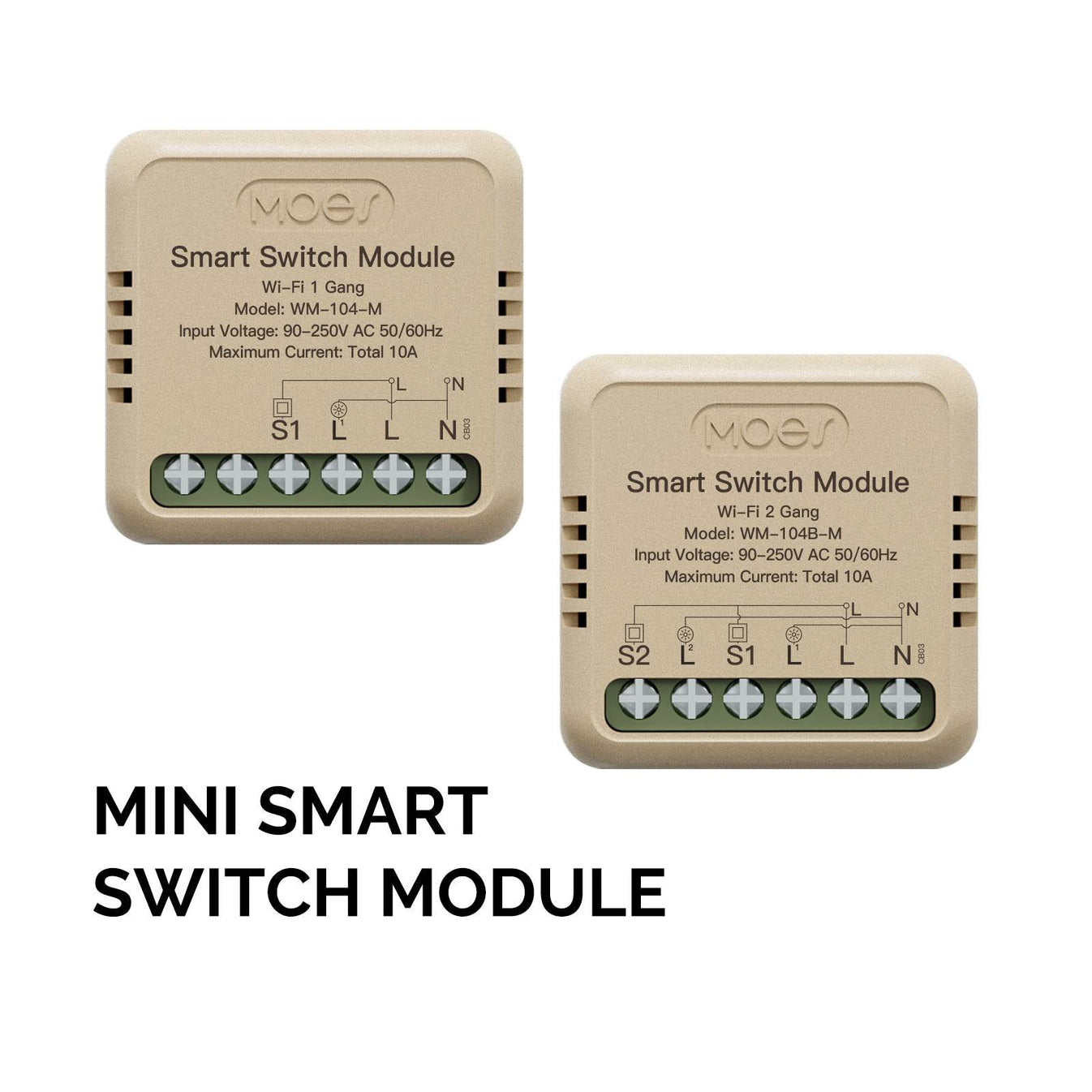 Small Hidden Smart Switch - 16 Amp - Wi-Fi Small Hidden Smart Switch - 16 Amp - Wi-Fi