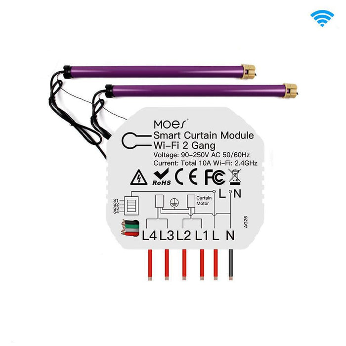 مفتاح ذكي مخفي صغير - اباجور ثنائي - واي فاي