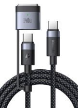 كابل USB-C إلى USB-C + مagsafe 3 بقدرة 240W بطول 2م مع مؤشر LED للمستخدمين المتميزين من Mcdodo