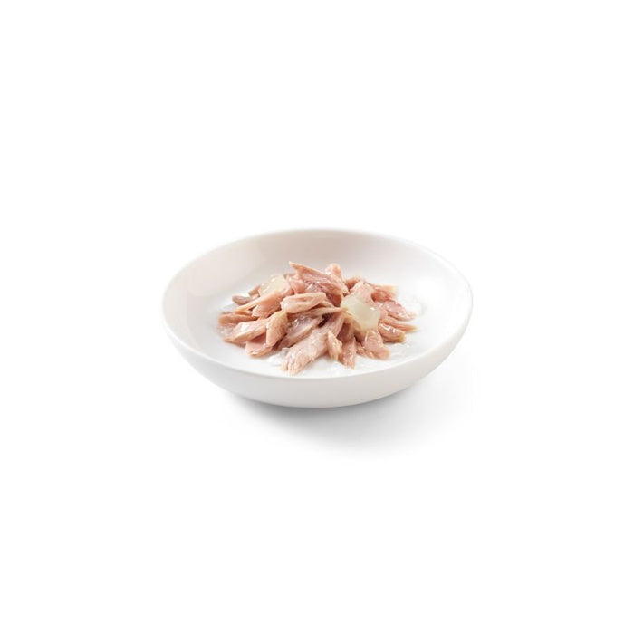 SCHESIR C143 علبة طعام هلامية بشرائح تونة حقيقية وطبقة ألوة 56x85 gr للقطط