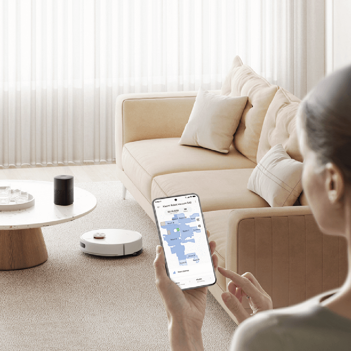 مكنسة روبوت شاومي S40 EU بقدرة شفط 10,000 باسكال وبطارية 5200 مللي أمبير