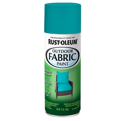 دهان رش للأقمشة الخارجية لون أزرق فيروزي سعة 12 أونصة من Rust-Oleum
