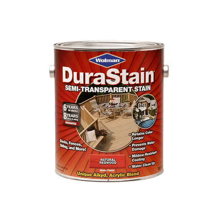 دهان لكر حماية الخشب الخارجي ديوراستين لون ريدوود سعة 1 جالون من Rust-Oleum