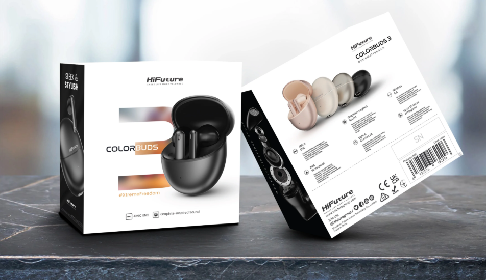سماعات لاسلكية كولور بودز 3 (ColorBuds 3) بلوتوث 5.4 مع إلغاء الضوضاء ومقاومة IPX5 من HiFuture