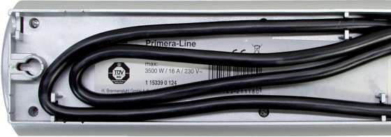 Electrical connection, 8 outlets, 2 meters long - Prinstuhl