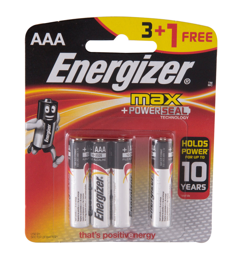 AAA 3+1 alkaline battery