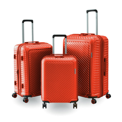 ARMN brand Titanium 3-Piece Hard Luggage Set - Orange