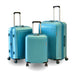 ARMN brand Titanium 3-Piece Hard Luggage Set - Blue