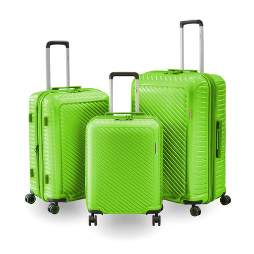 ARMN brand Titanium 3-Piece Hard Luggage Set - Green