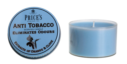 Price's brand Anti-Tobacco Tin Candle