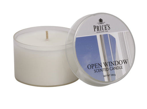 Price's brand Candle Tin - Open Window
