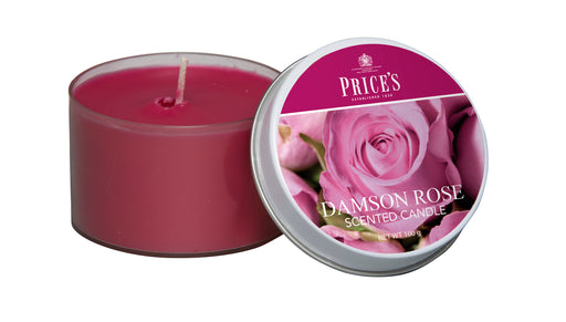 Price's brand Candle Tin - Damson Rose
