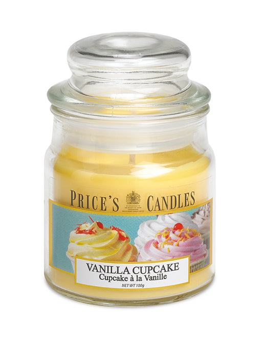 Price's brand Medium Candle Jar with Lid - Vanilla Cupcake