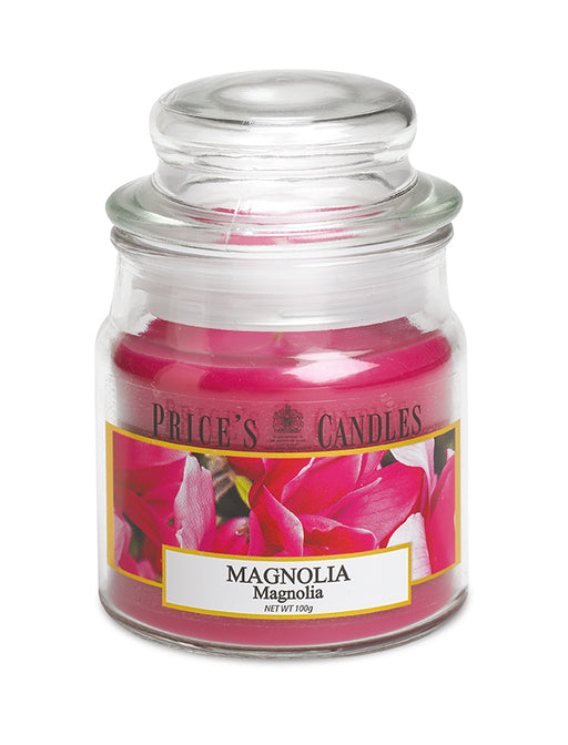 Price's brand Medium Candle Jar with Lid - Magnolia