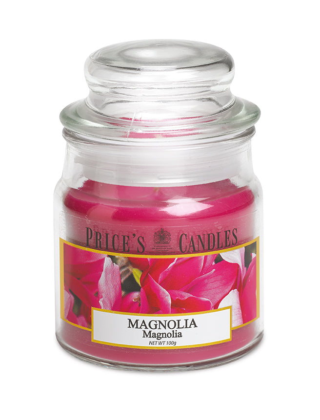 Price's Medium Scented Candle with Jar and Lid - Magnolia